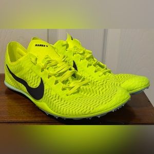 Nike Zoom Mamba V Track Spikes Shoes Volt Green Field DR9945-700 Men’s Sz 10 NEW